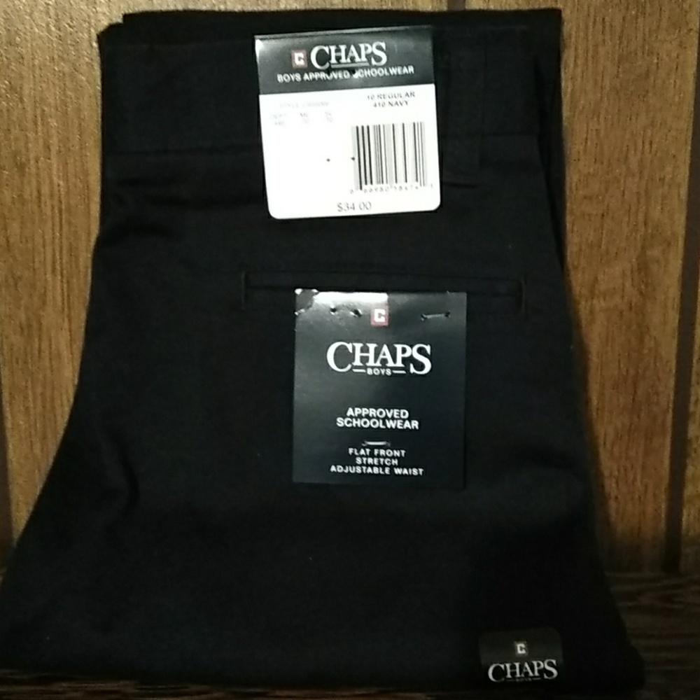 New Chaps Size 10 Navy Boys Uniform Pants